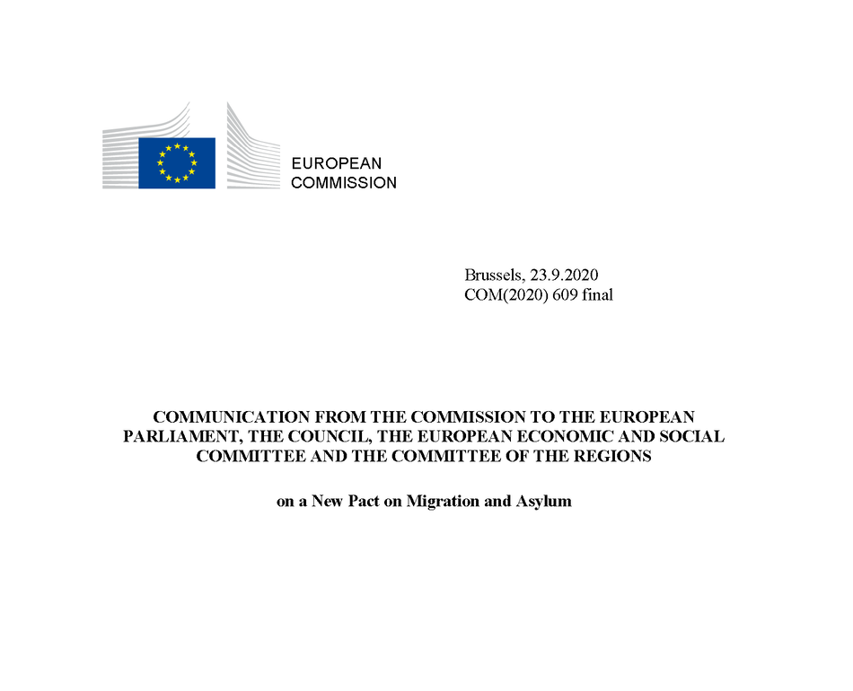Cover of the EU Commission Communication